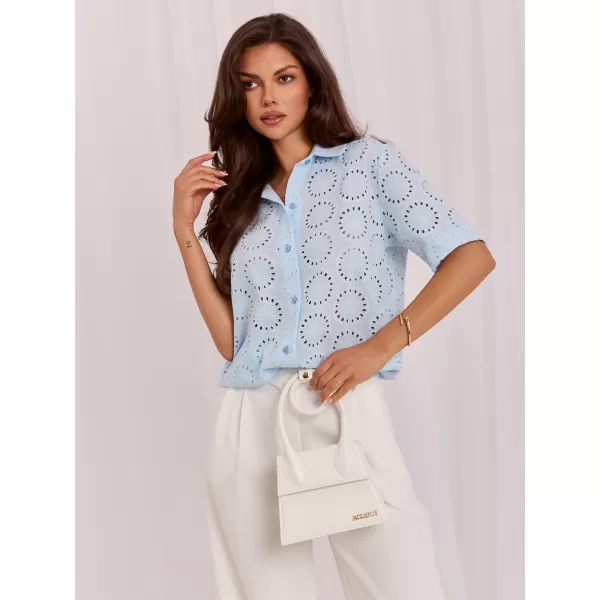  Dámská košile LAKERTA LK-KS-510284.76 LIGHT BLUE 
