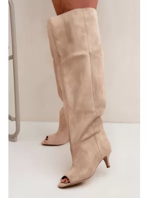 Dámské kozačky BOTO 2975 BEIGE