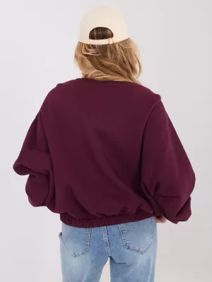 Dámská mikina FACTORY PRICE WT-BL-A1455.87 BURGUNDY