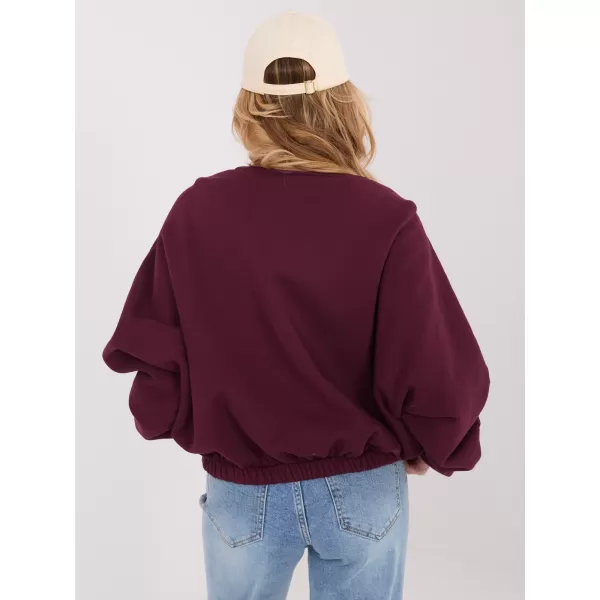  Dámská mikina FACTORY PRICE WT-BL-A1455.87 BURGUNDY 