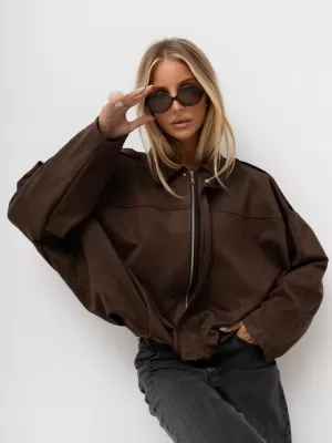 Dámská bunda ITALY MODA MI-KR-A273616.73 BROWN