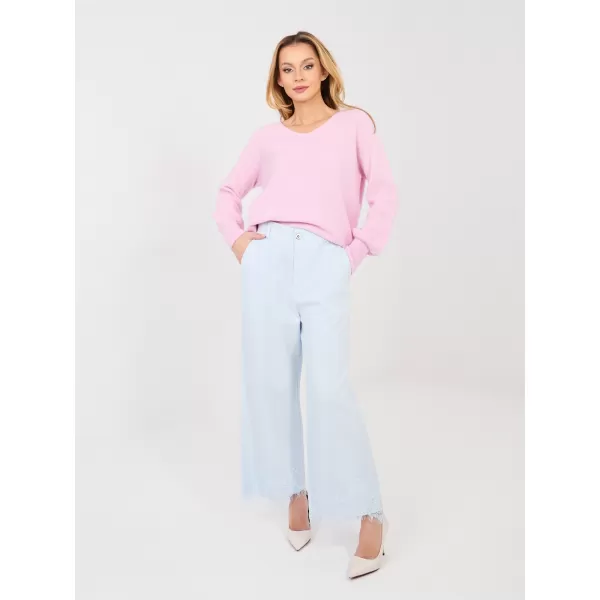  Dámské kalhoty RUE PARIS IT-SP-FL9995.57 LIGHT BLUE 