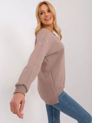 Dámská mikina RELEVANCE RV-BL-8261.51 DARK BEIGE