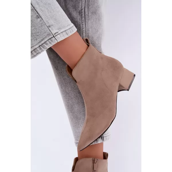  Dámské kotníkové boty BOTO D-334 BEIGE 