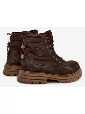 Pánské boty BIG STAR SHOES UU174254 BROWN/BEIGE SHADOWS