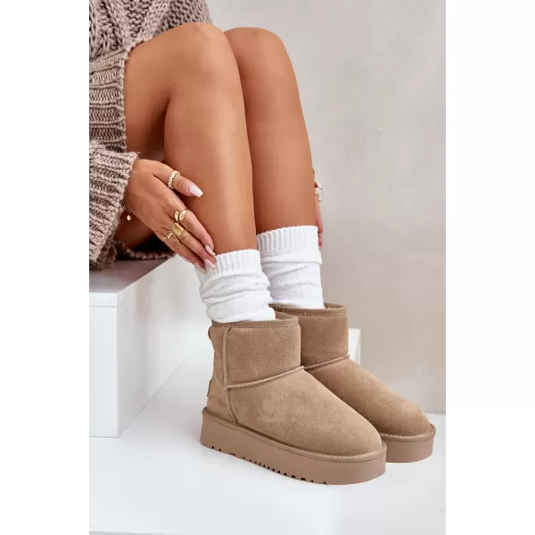  Dámské sněhule BOTO NN605 KHAKI 