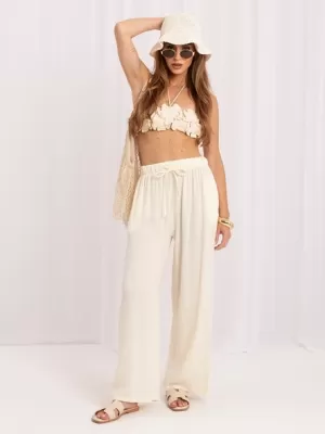 Dámské kalhoty FACTORY PRICE CS-SP-LPH2532.09P LIGHT BEIGE