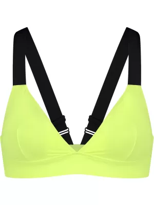 Dámské bikiny - vrchní díl NORDBLANC LOVELINESS NBSSS8212 ZÁŘIVĚ ŽLUTÁ