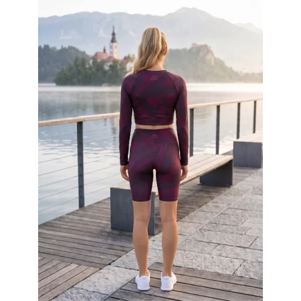  Dámské legíny nad kolena premium (nové velikosti) ALTISPORT VOJ/ALW072LEG06 WINE-RED 