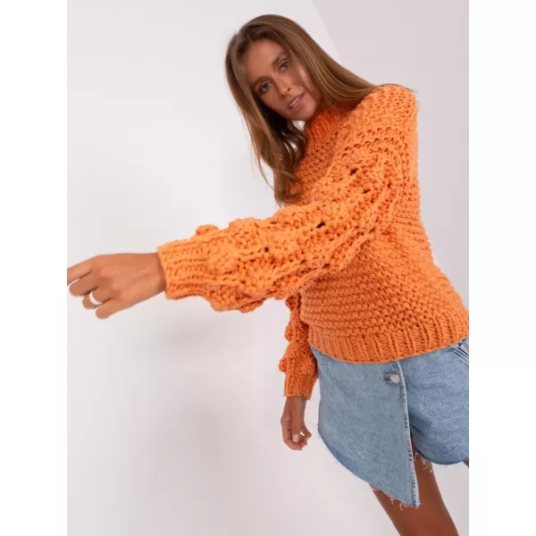  Dámský svetr WOOL FASHION ITALIA AT-SW-2382.97P ORANGE 