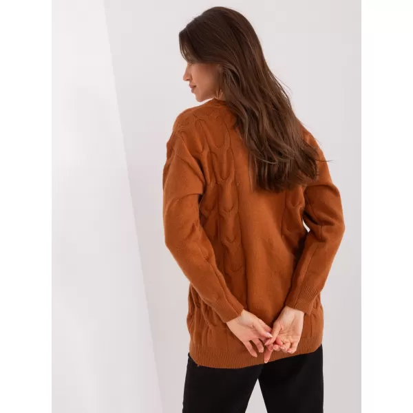  Dámský svetr WOOL FASHION ITALIA AT-SW-2241.36P DARK ORANGE 