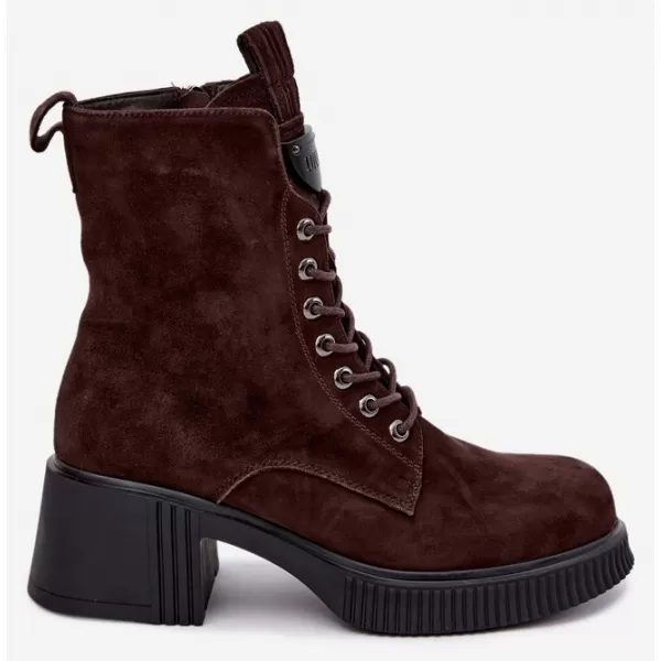  Dámské kotníkové boty VINCEZA 67009 BROWN 