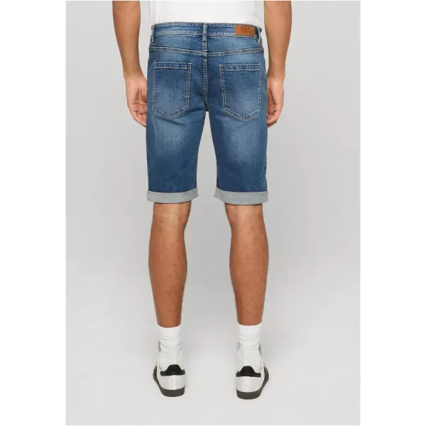  Pánské kraťasy URBAN CLASSICS TB8457 MID DEEP BLUE WASHED 