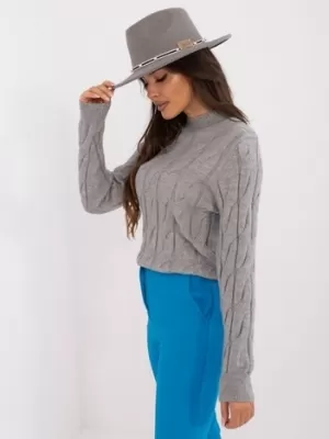 Dámský svetr WOOL FASHION ITALIA AT-SW-2235.00P GRAY