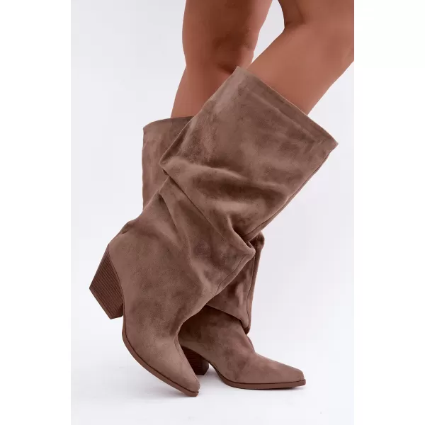  Dámské kozačky BOTO 2580A-1 KHAKI 