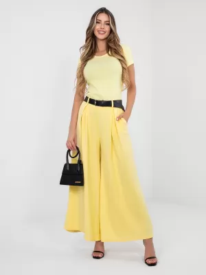 Dámské kalhoty RUE PARIS IT-SP-17872.29 BRIGHT YELLOW