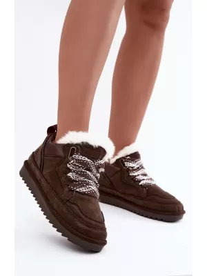 Dámské sněhule VINCEZA 97974 CHOCOLATE