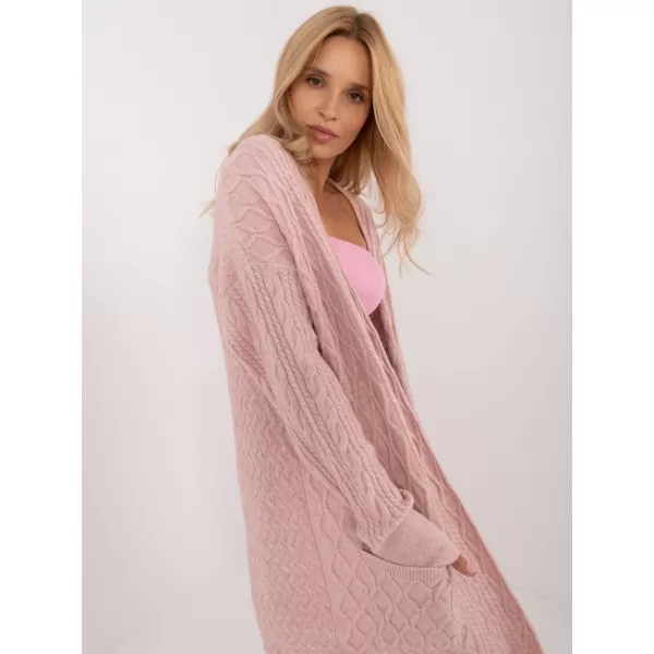  Dámský kardigan WOOL FASHION ITALIA AT-SW-2366.61 BRIGHT PINK 
