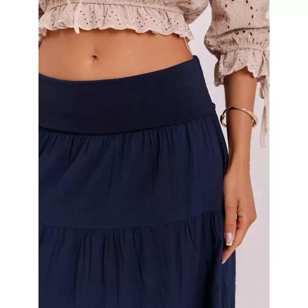  Dámská sukně ITALY MODA IT-SD-FL9357MSL.52 NAVY 