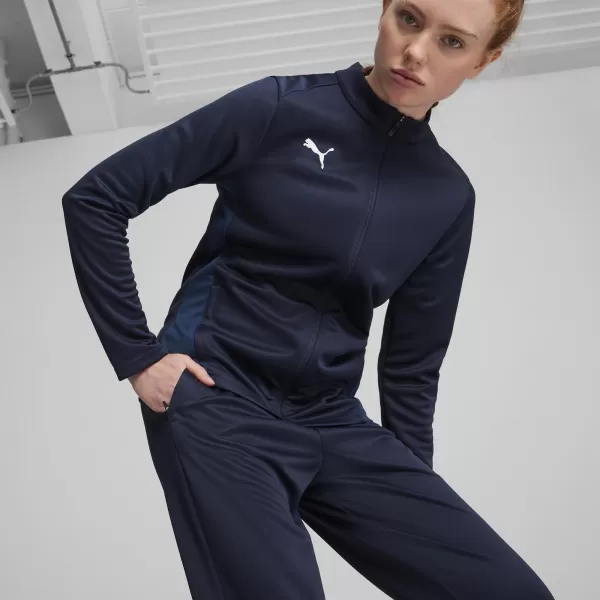  Dámské tepláky PUMA TEAMGOAL TRAINING PANT WMN 658642-06 PUMA NAVY/WHITE/PERSIAN BLUE 