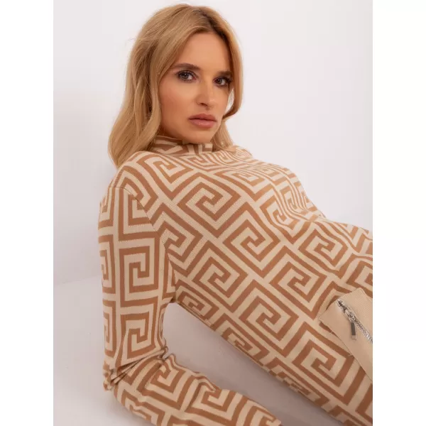  Dámský svetr WOOL FASHION ITALIA AT-SW-2341.00P CAMEL 