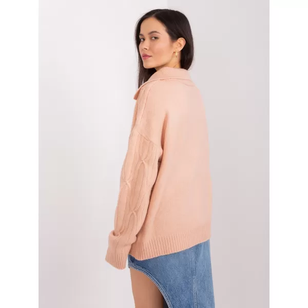  Dámský svetr WOOL FASHION ITALIA AT-SW-2349-2.96 PEACH 
