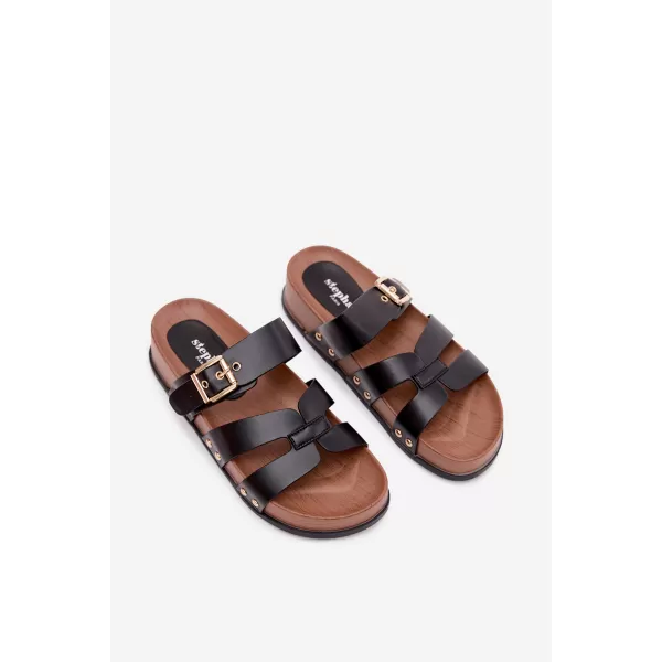 Dámské pantofle BOTO 22-382 BLACK 
