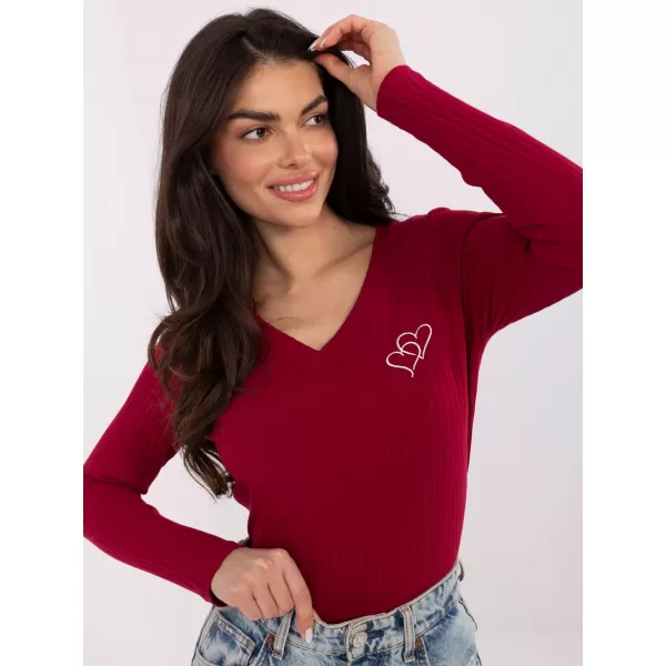  Dámská halenka RUE PARIS RV-BZ-A1055.29P BURGUNDY 
