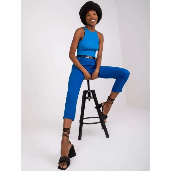  Dámské kalhoty ITALY MODA DHJ-SP-13165.20 DARK BLUE 