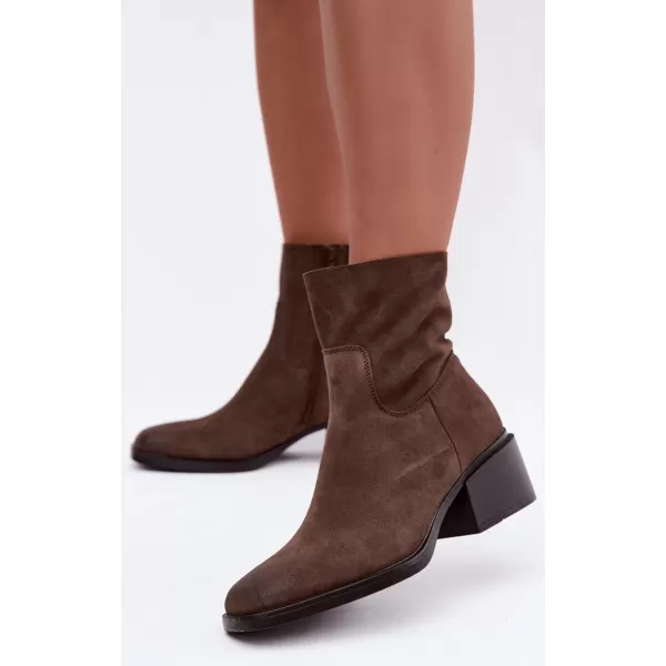  Dámské kotníkové boty BOTO 9624 BROWN 