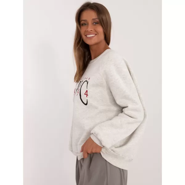  Dámská mikina MY RED LIPS EM-BL-857.88 LIGHT GREY 