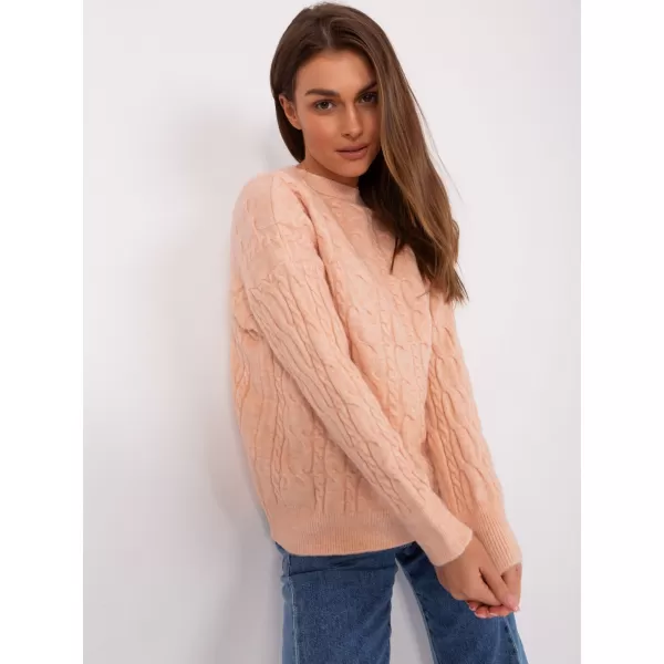  Dámský svetr WOOL FASHION ITALIA AT-SW-2335-1.68P PEACH 