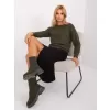 Dámský svetr WOOL FASHION ITALIA AT-SW-2325.95P KHAKI