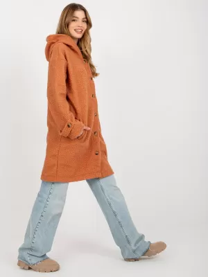 Dámský kabát RELEVANCE RV-PL-8449.98P DARK ORANGE