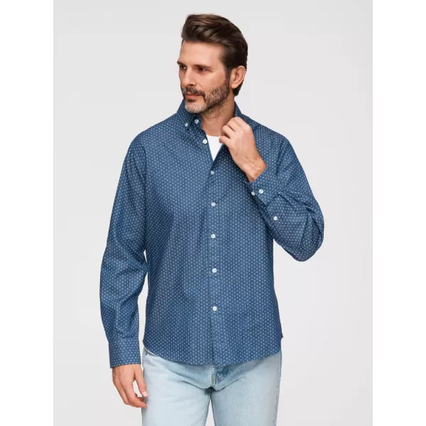  Pánská košile OMBRE K702 BLUE 