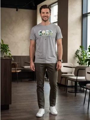 Pánské outdoorové triko ALPINE PRO NOGER 2 GRAY VARIANTA PB