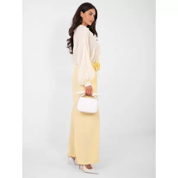  Dámské kalhoty RUE PARIS IT-SP-FL8569-1.06 BRIGHT YELLOW 