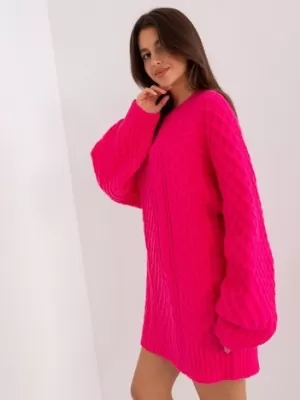 Dámský svetr WOOL FASHION ITALIA AT-SW-2367-2.64P FUCHSIA