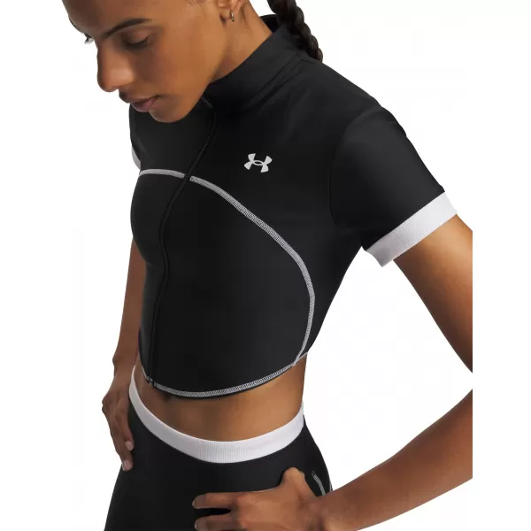  Dámské triko UNDER ARMOUR UA HEATGEAR NOVELTY SS FZ 6013658-001 ČERNÁ 