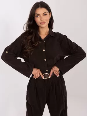 Dámská košile ITALY MODA IT-KS-22390.81 DARK BROWN