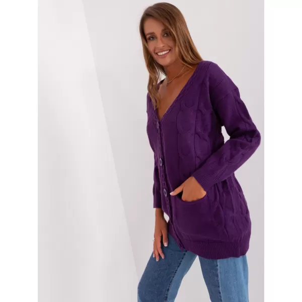  Dámský svetr WOOL FASHION ITALIA AT-SW-2241.36P DARK PURPLE 