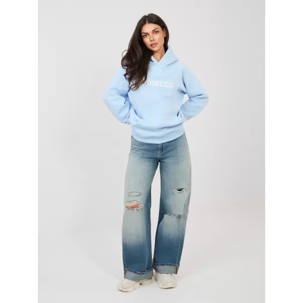  Dámská mikina RUE PARIS RV-BL-A1034.04 LIGHT BLUE 