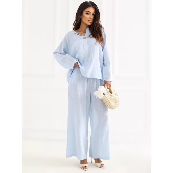  Dámské kalhoty ITALY MODA IT-SP-2873.02 LIGHT BLUE 