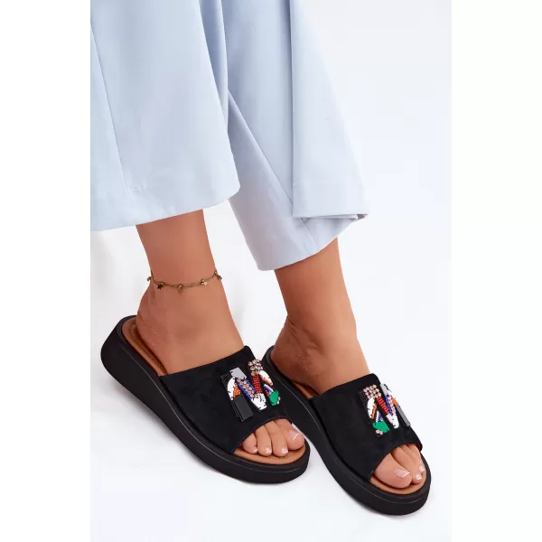  Dámské pantofle VINCEZA 66942 BLACK 