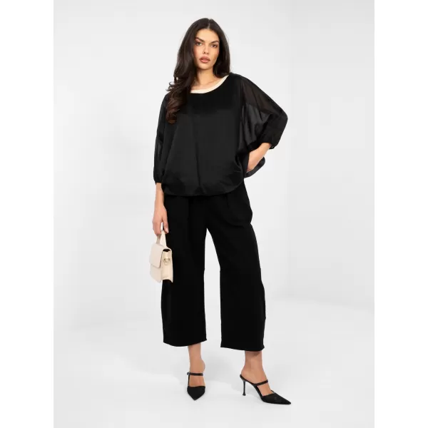  Dámská halenka ITALY MODA IT-BZ-18868.81 BLACK 