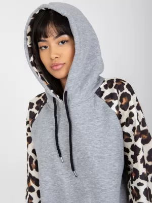 Dámská mikina EX MODA EM-BL-663.94 GRAY