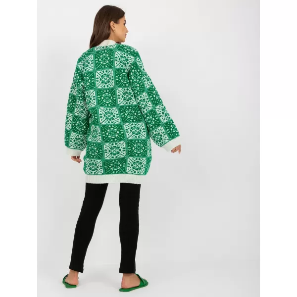  Dámský svetr RUE PARIS LC-SW-0301.45P WHITE-GREEN 