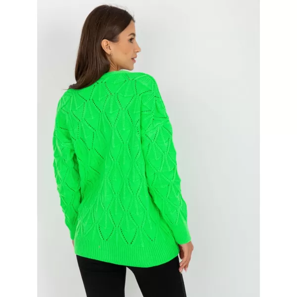  Dámský svetr RUE PARIS LC-SW-8035.06X FLUO GREEN 