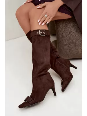 Dámské kozačky BOTO C-407 CHOCOLATE