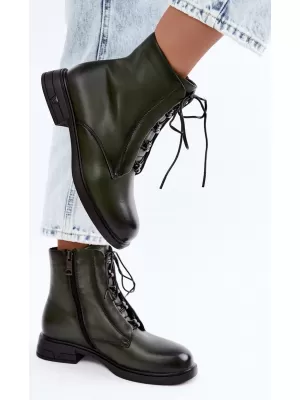 Dámské kotníkové boty VINCEZA 133113 DARK GREEN